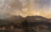 Nicolas-Antoine Taunay The Royal Processions Crossing of Maracana Bridge oil painting picture wholesale